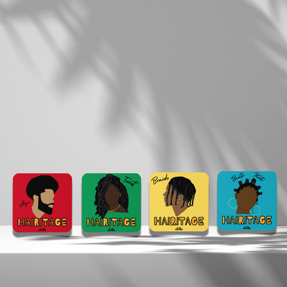 Hairitage Collection Coaster Set (4)